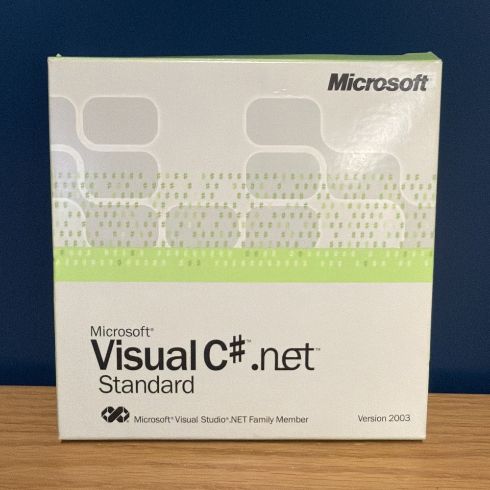 Microsoft Visual C# .NET Standard 2003 with Key + Basic.net with Product Key lot