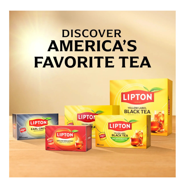 Lipton Black Tea bags, 100 count...