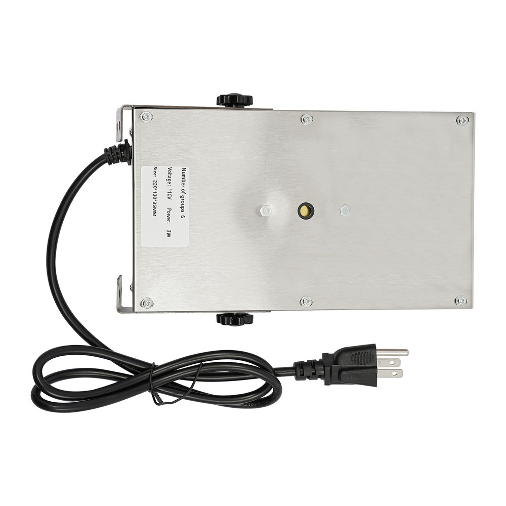 6-Channel Kitchen Timer – Stainless Steel, LED Display, Multi-Task Function