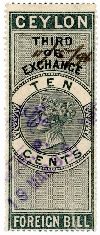 (I.B) Ceylon Revenue : Foreign Bill 10c (Third)
