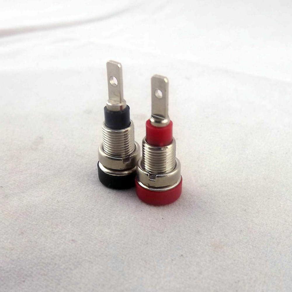2x Multimeter Instrument 2mm Binding Post Banana Jack Panel Mount Test Probe R&B