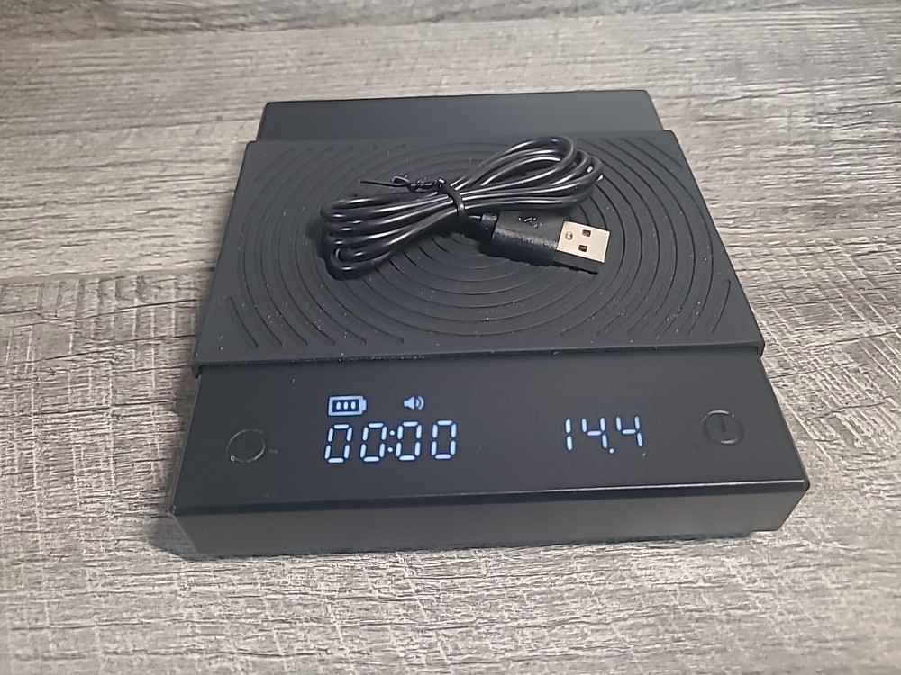 Black White Mirror Electronic Scale Coffee Scale Smart Digital Scale Kitchen