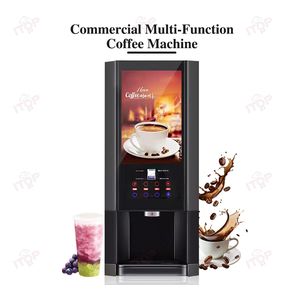 Commercial Coffee Machine Multi-Function Hot Cold Instant Coffee Maker 110V/220V