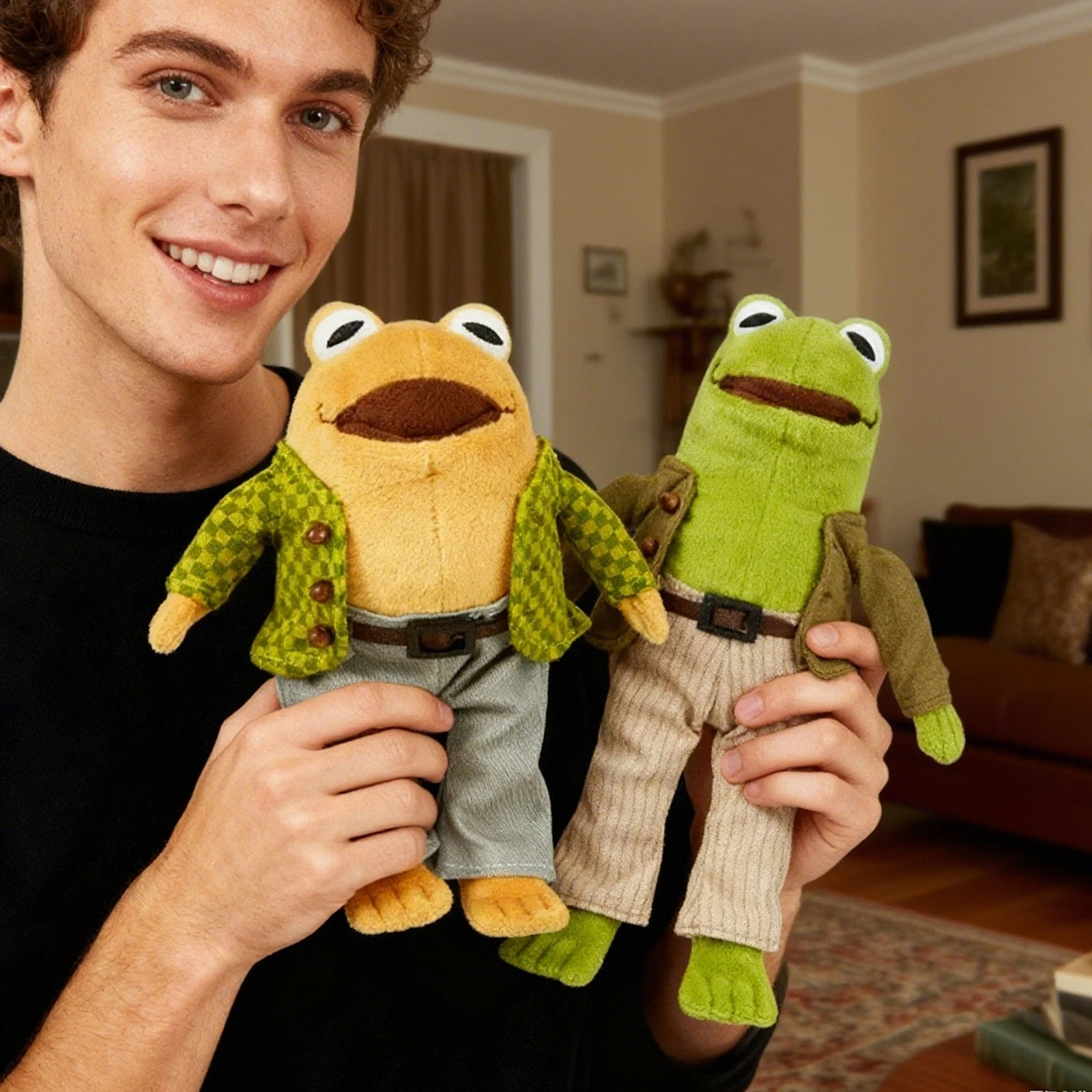 Frog And Toad Plush Set Of 2 Stuffed Animal Small Sekiguchi NEW