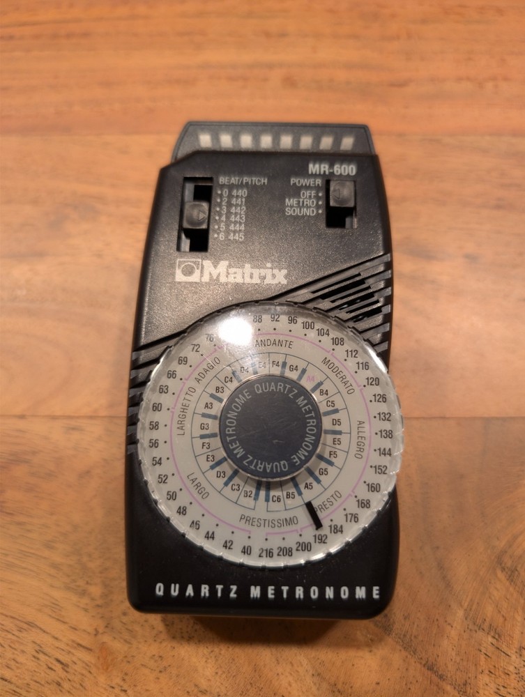 Matrix MR-600 Quartz Metronome w/ LED Pendulum Simulation & Down Beat Accent