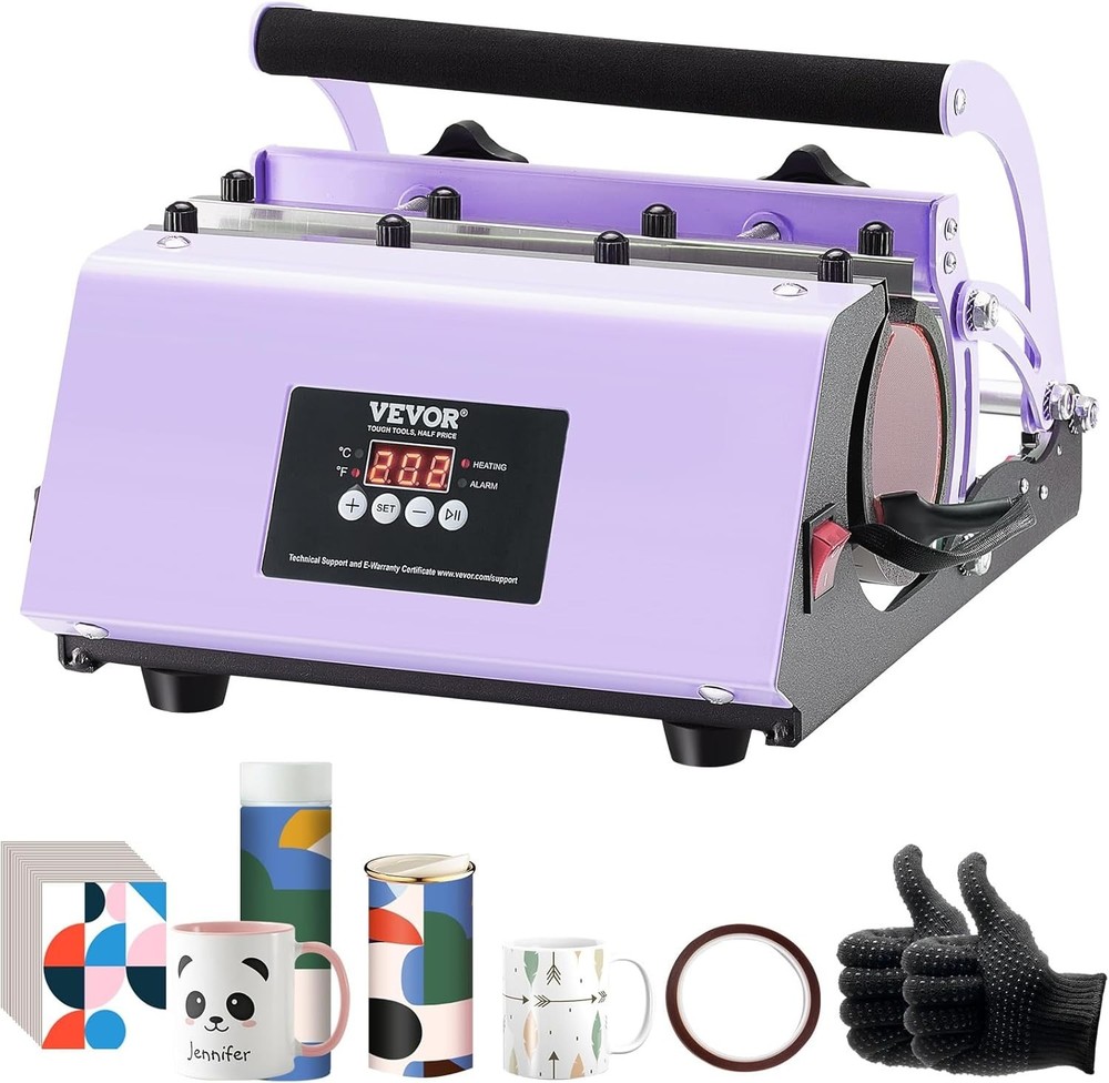Fast Heating Mug Press for Sublimation with Touchscreen Interface & Accessories