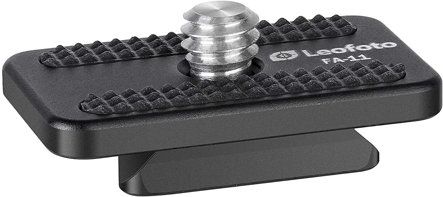Leofoto FA-11 QR Plate for Cold Shoe and Hot Shoe Adapter