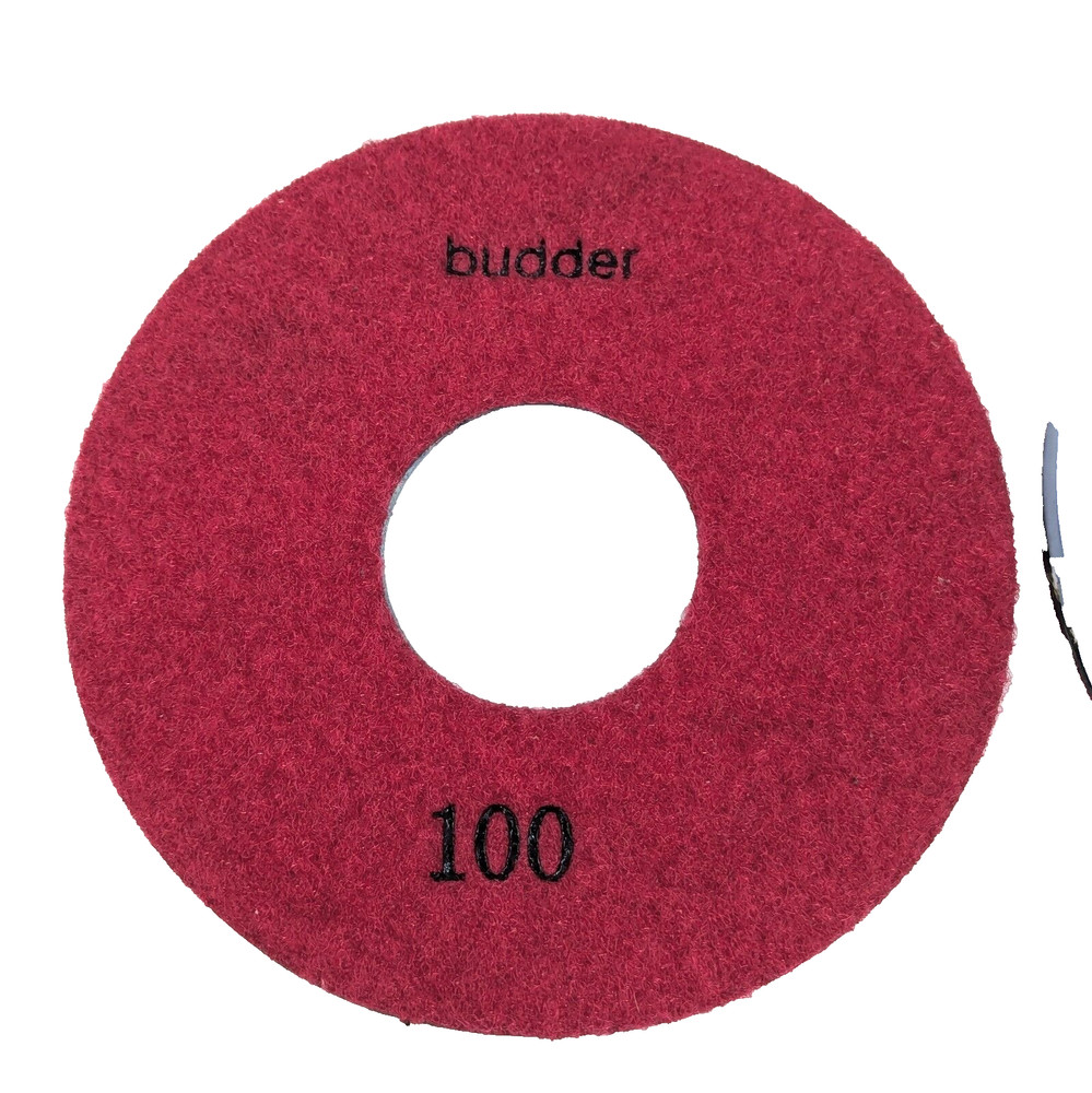 2 Pack 100 Grit Granite/Marble Dry Polishing Disc Hook & Loop Wheel Tool