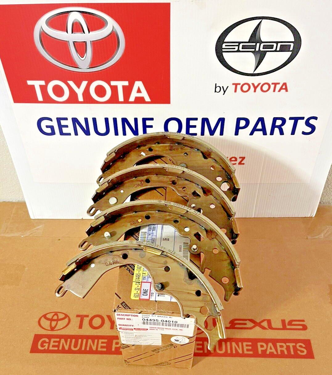 2005-2023 Toyota Tacoma Rear Brake Shoes Kit GENUINE OEM PART 04495-04010