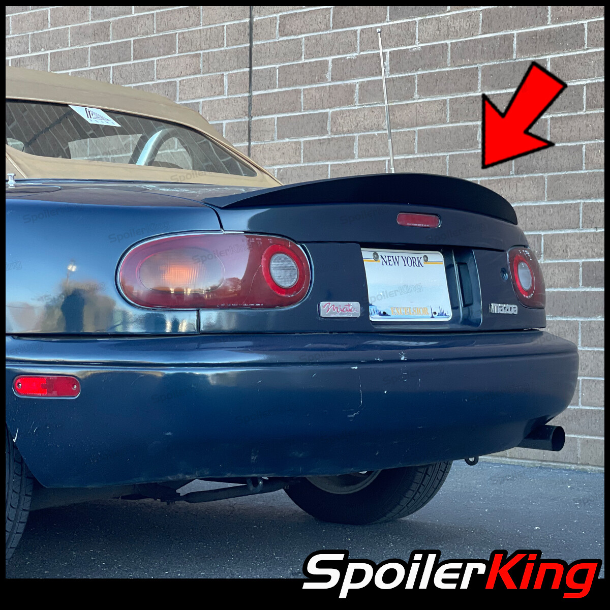 SpoilerKing #380K Universal 30"- 55" Custom Rear Polyurethane Trunk Spoiler Wing