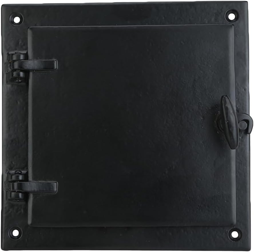 A29 Rectangular Bar Speakeasy Door Grill/Grille with Viewing Large_Black