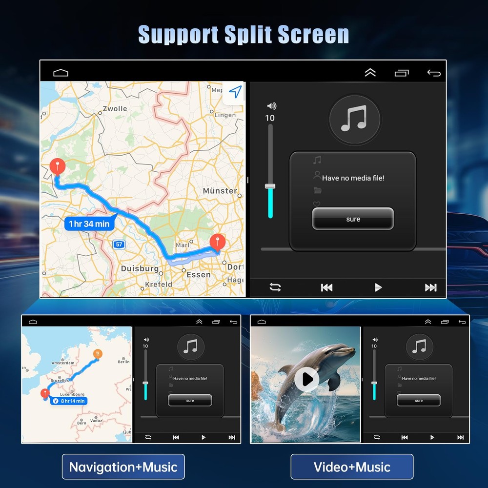 Android 13 Stereo for Mini Cooper 2010-2016 9in Touchscreen Carplay Android Auto