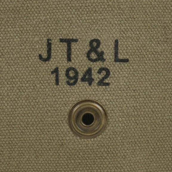 USGI WW2 .30 M1 CARBINE SLING, OILER, & BUTTSTOCK POUCH KHAKI Dated 1942