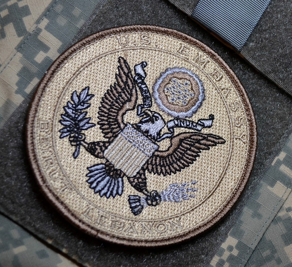 STATE DEPT US EMBASSY Generic USMC DSS CIA SAD burdock PATCH not nation Specif