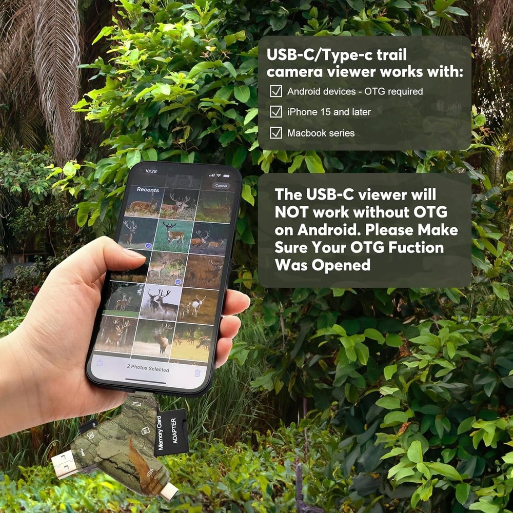 Plug & Play Trail Camera Viewer for Quick Game Footage Access - Compact Design