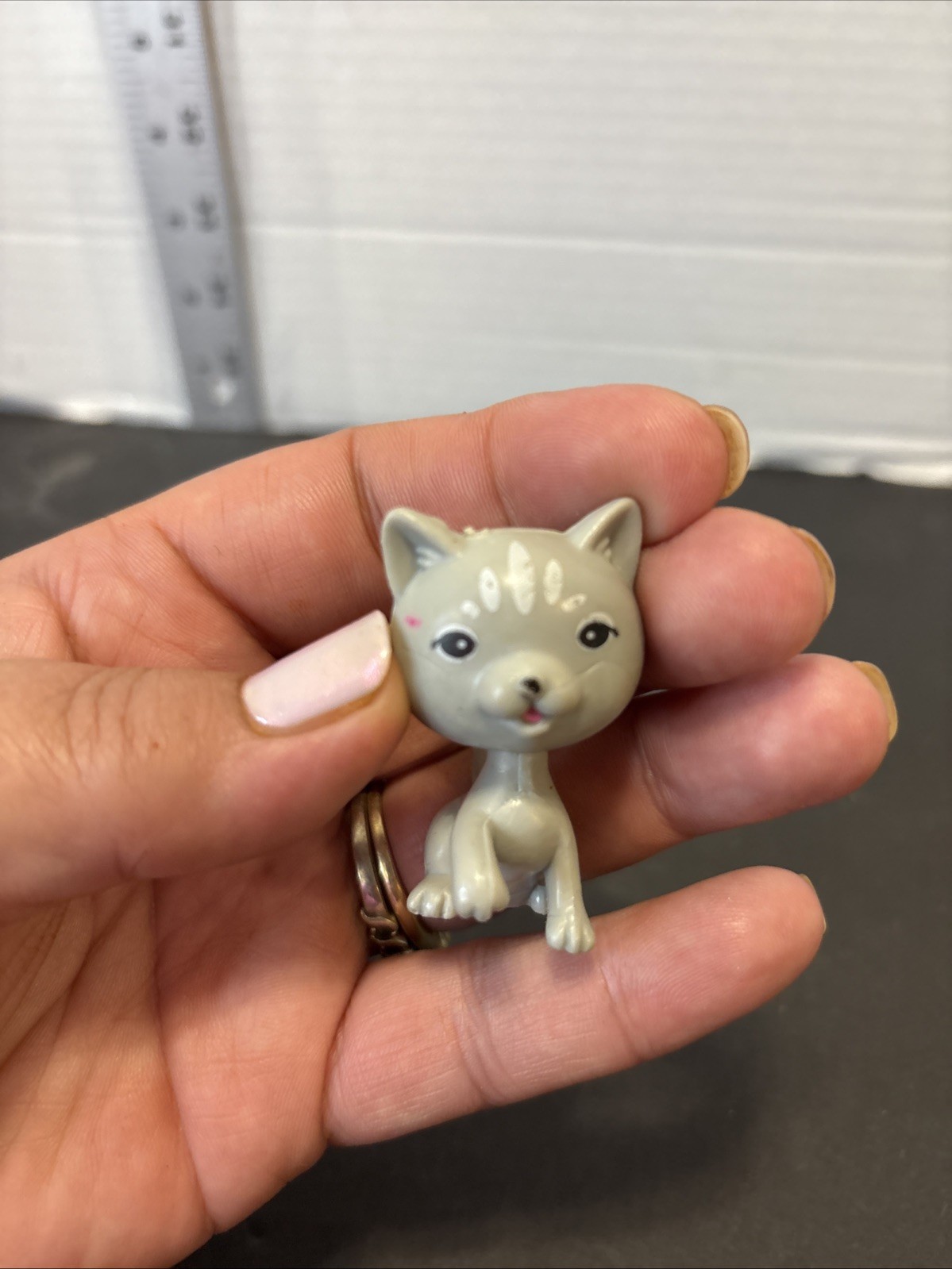 Vintage Gray Cat 1.5 In Jaru 179093 Replacement Vigure Plastic