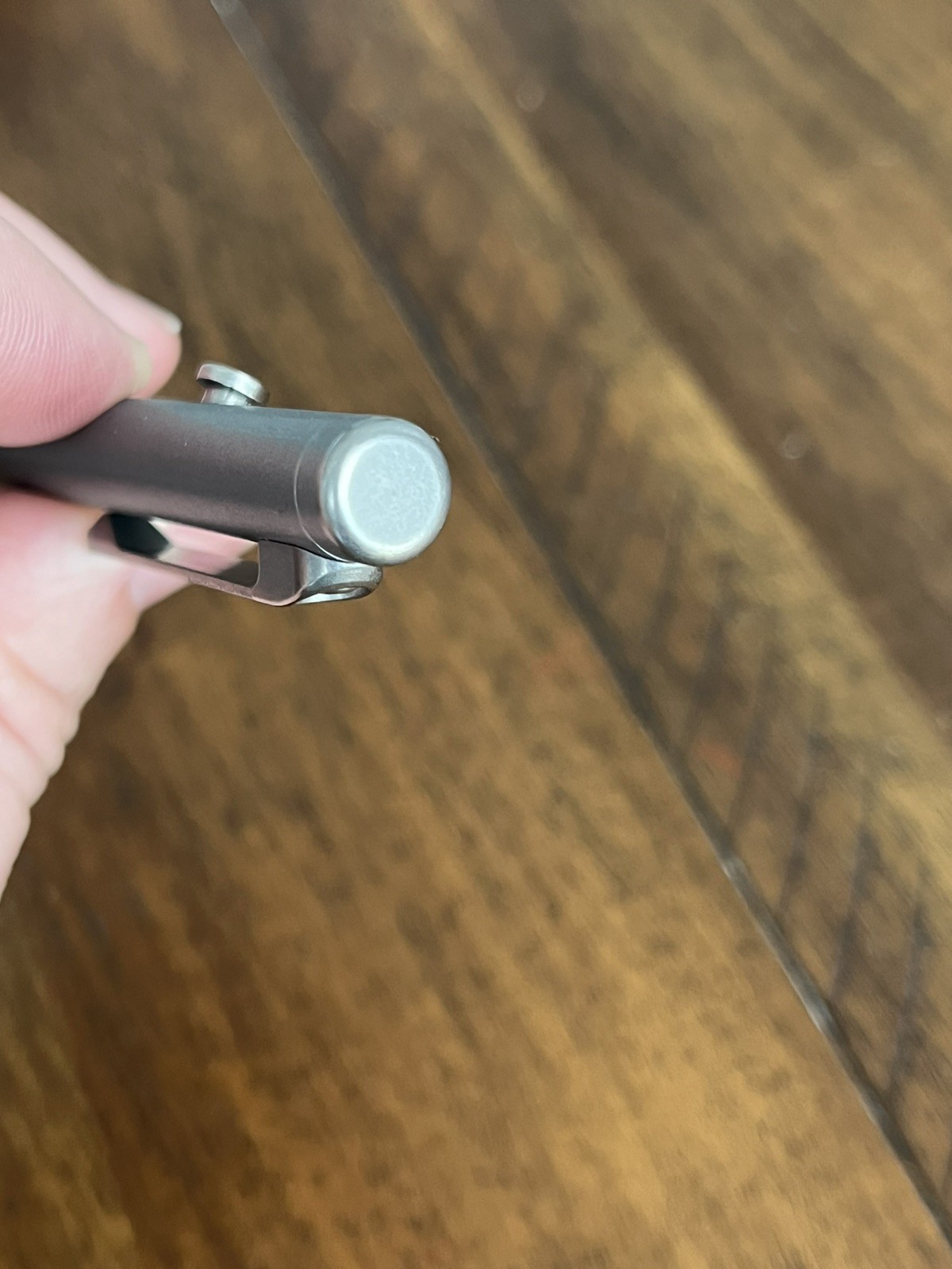 Tactile Turn Carryology Edition Slim Stonewash Titanium Bolt Action Pen Long