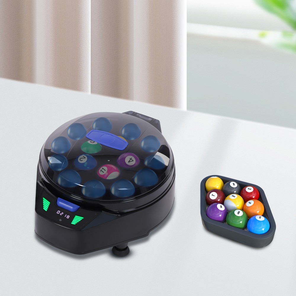 Automatic Pool Ball Cleaner 16 Ball Digital Display Billiard Cleaning Machine