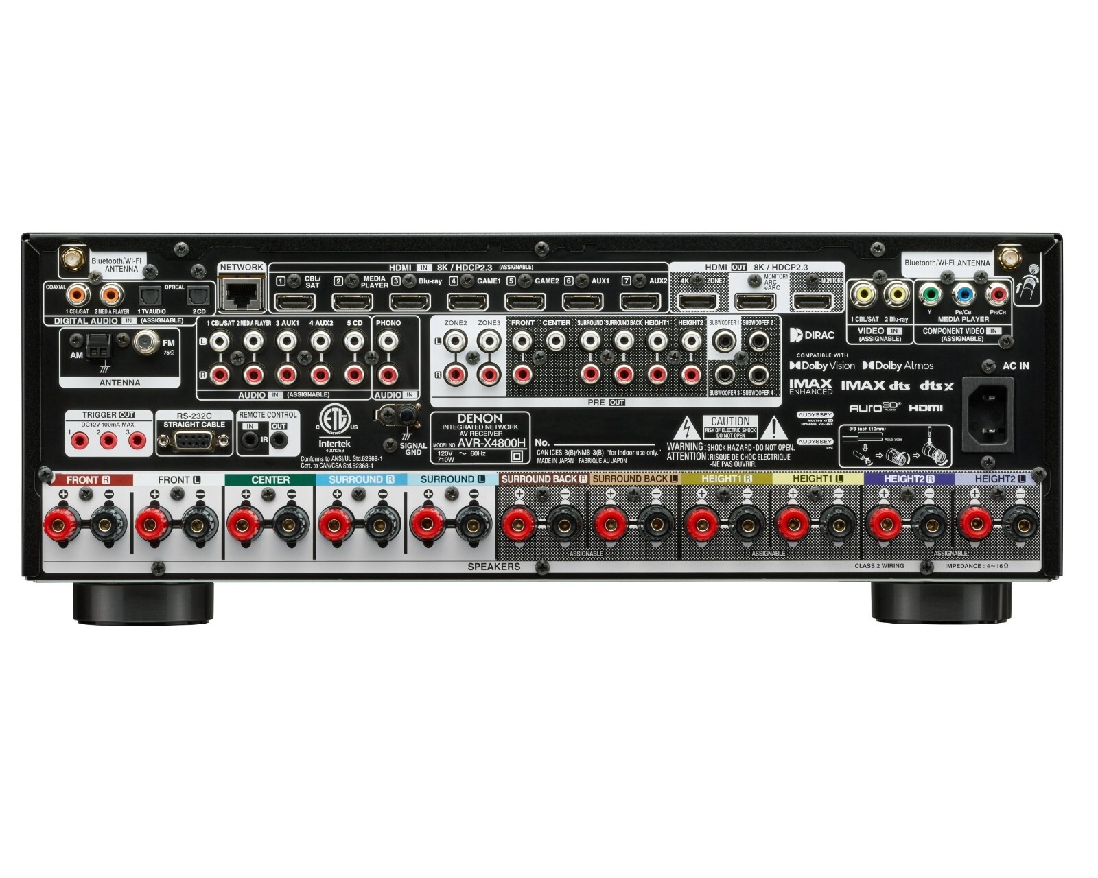 *OPEN BOX* DENON AVR-X4800H 9.4 Ch A/V Receiver W/ HEOS | REPLACES AVR-X4700H |