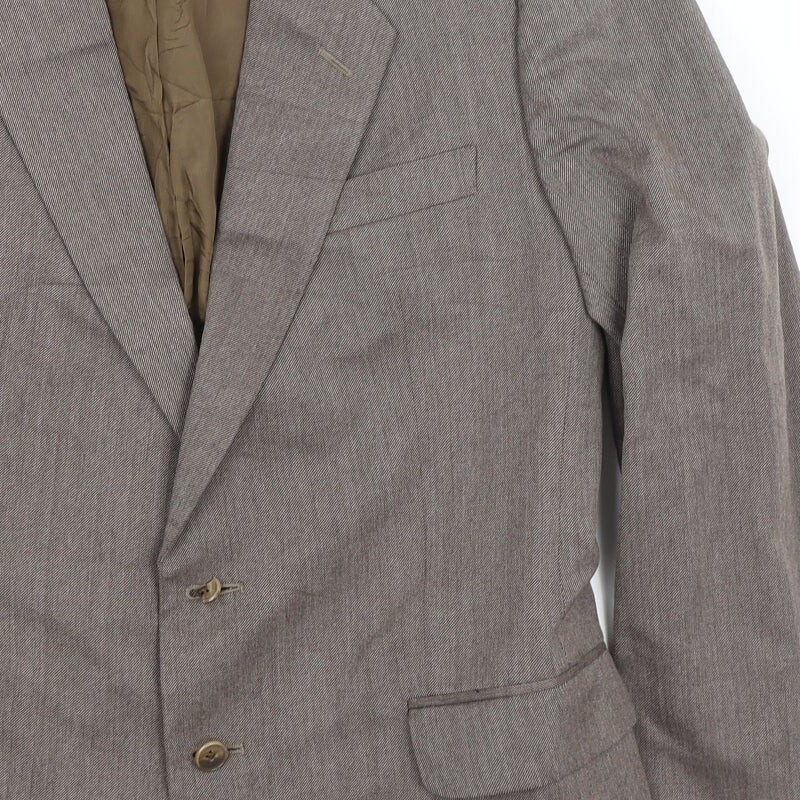 Vintage St Michael Mens Brown Polyester Blend Blazer Size M