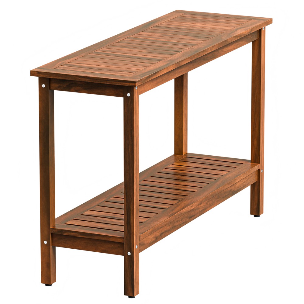 48'' Console Sofa Table with Storage Shelves Entry Way Table for Patio Garden