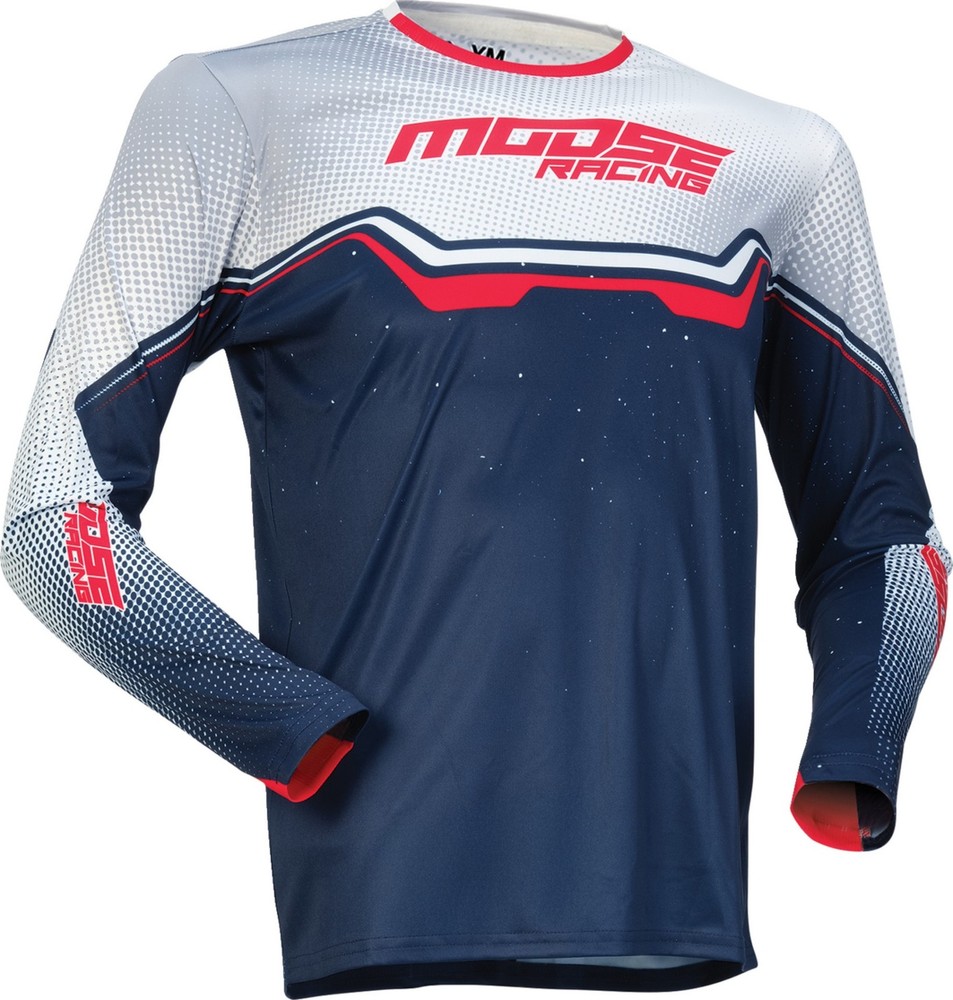 Moose Qualifier Youth MX Offroad Jersey Red/White/Blue