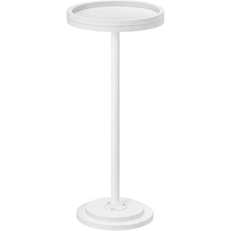 Petite Round Side Table Vintage Accent Table Drinks Plant Stand Easy Assembly US