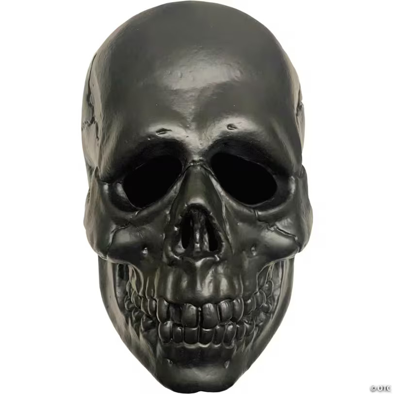 Don Post Studios Black Skull Overhead Mask - One Size MAJM140