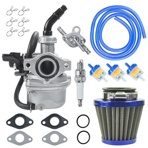 PZ19 Carburetor Carb Air Filter Fuel Line Kit for 50cc 70cc 90cc 110cc BLUE