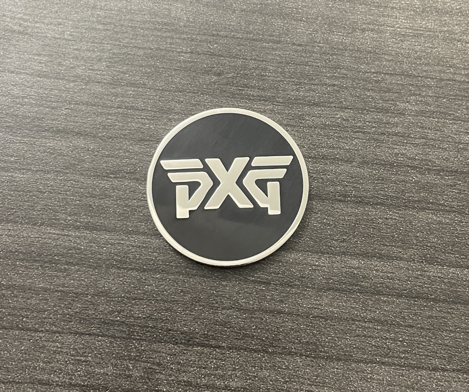 PXG Two Sided Ball Marker Black Silver
