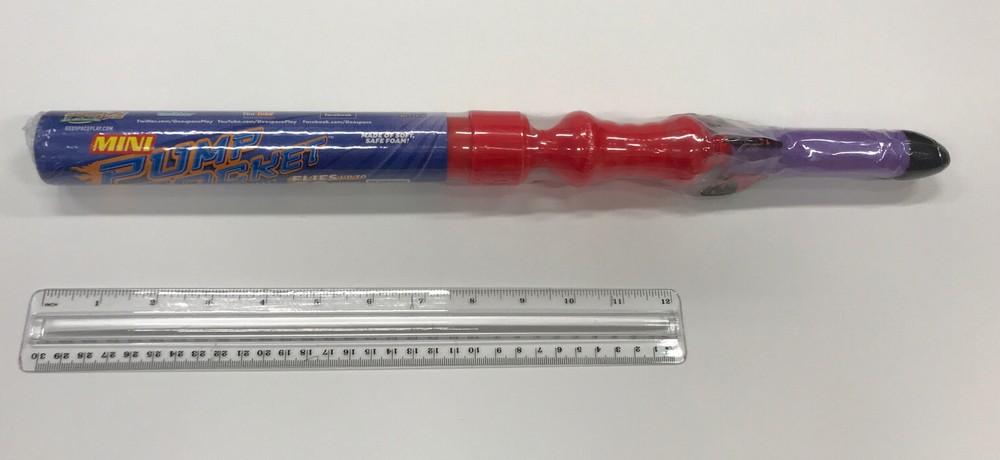 Geospace Mini Pump Rocket Rockets Aim Pump Launch 30 Ft Purple NIB