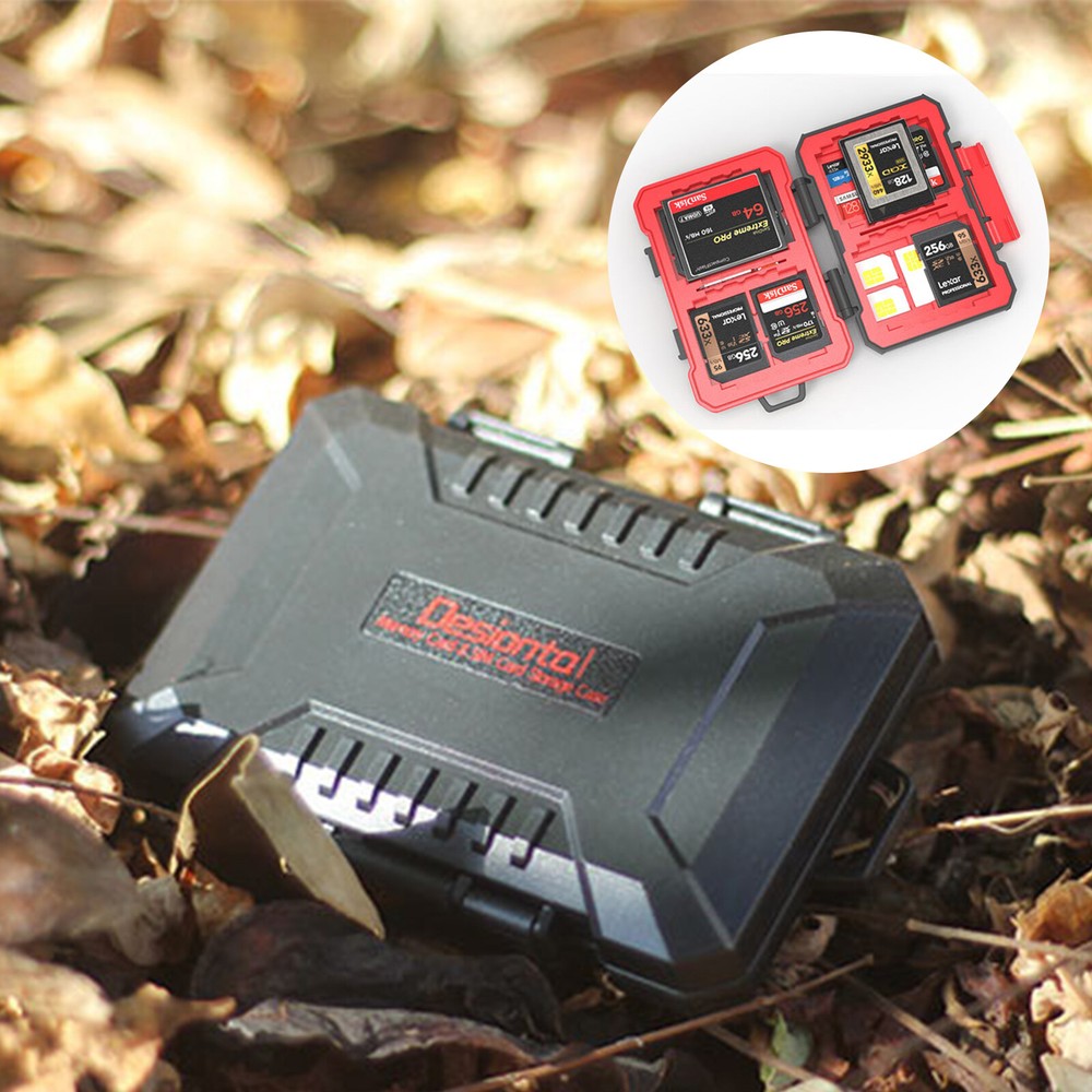 Camera Memory Card Box SD Card Protection Box Waterproof Storage Box US