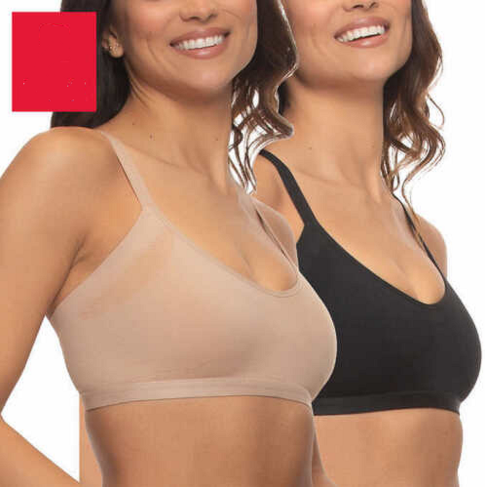 Felina Ladies' Side Smoothing Bra 2 Pack | K31