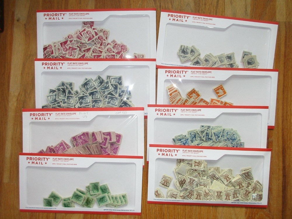 500 Postage Stamps for Crafting