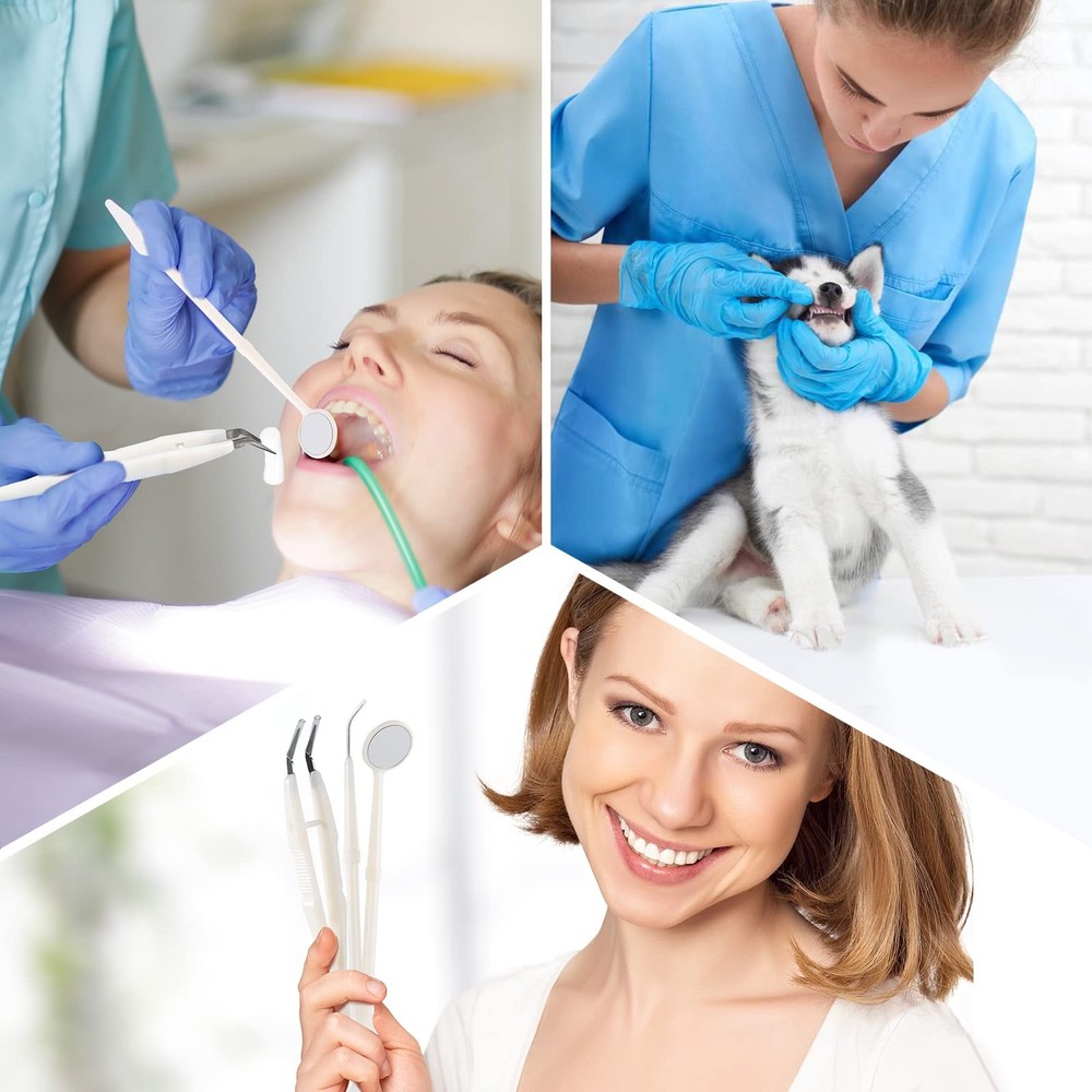 20 Pack Disposable Dental Examination Kit, 3Pcs Basic Instruments Set, Steril...