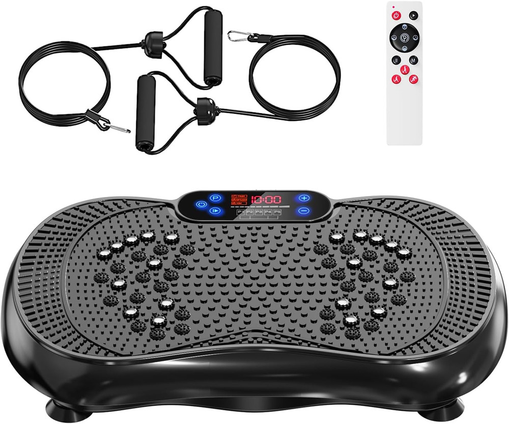 Vibration Plate Exercise Machine, Lymphatic Drainage Machine for Weight Loss, 10