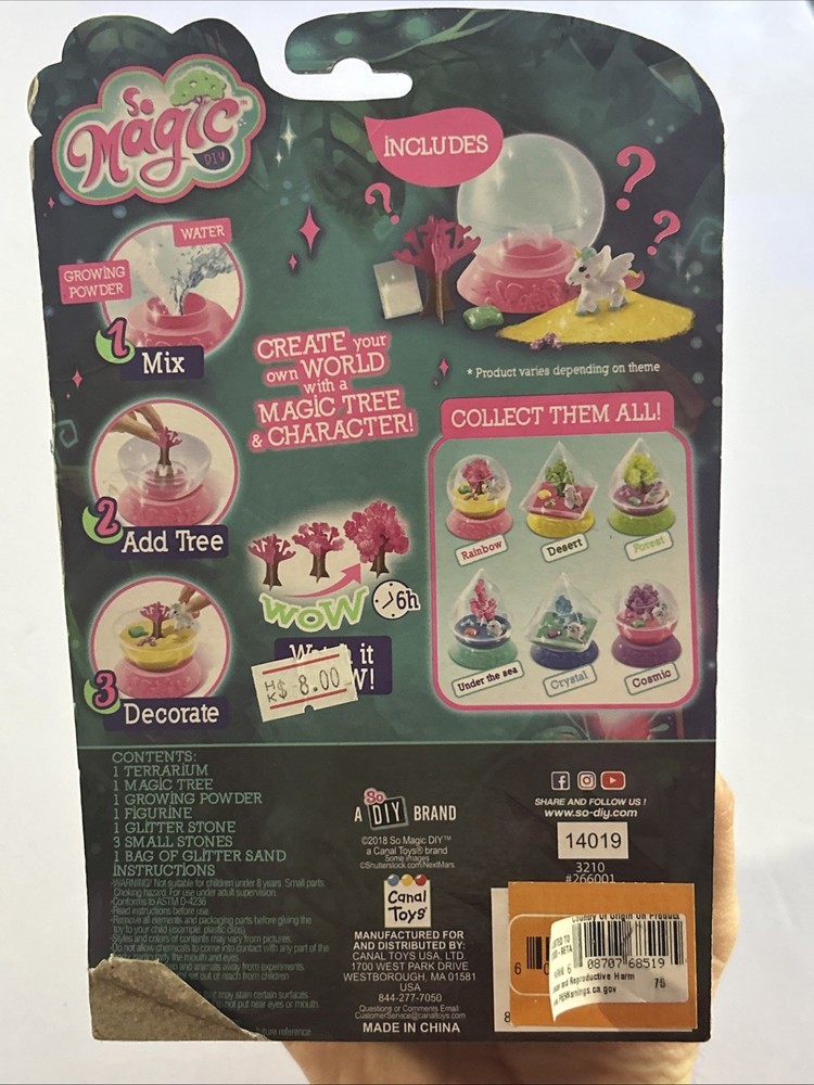 So Magic DIY Magic Terrarium grow tree decorate toy