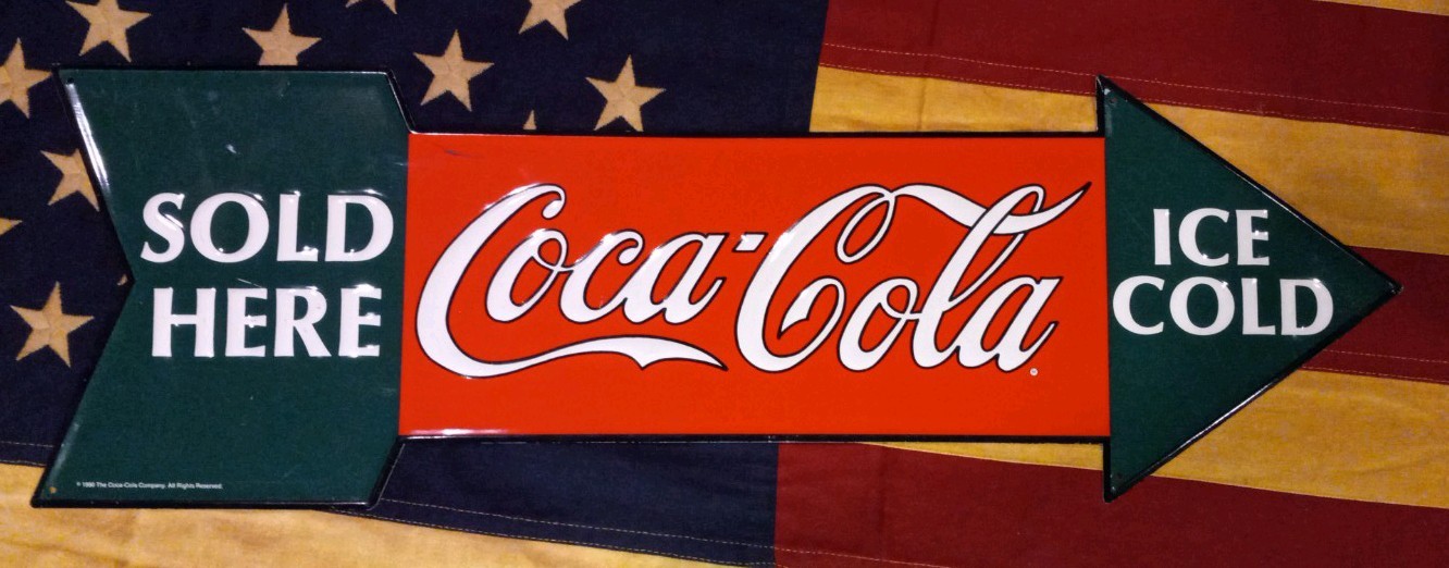 💥 Vintage Coca-Cola Advertising Sign Tray Lot X4