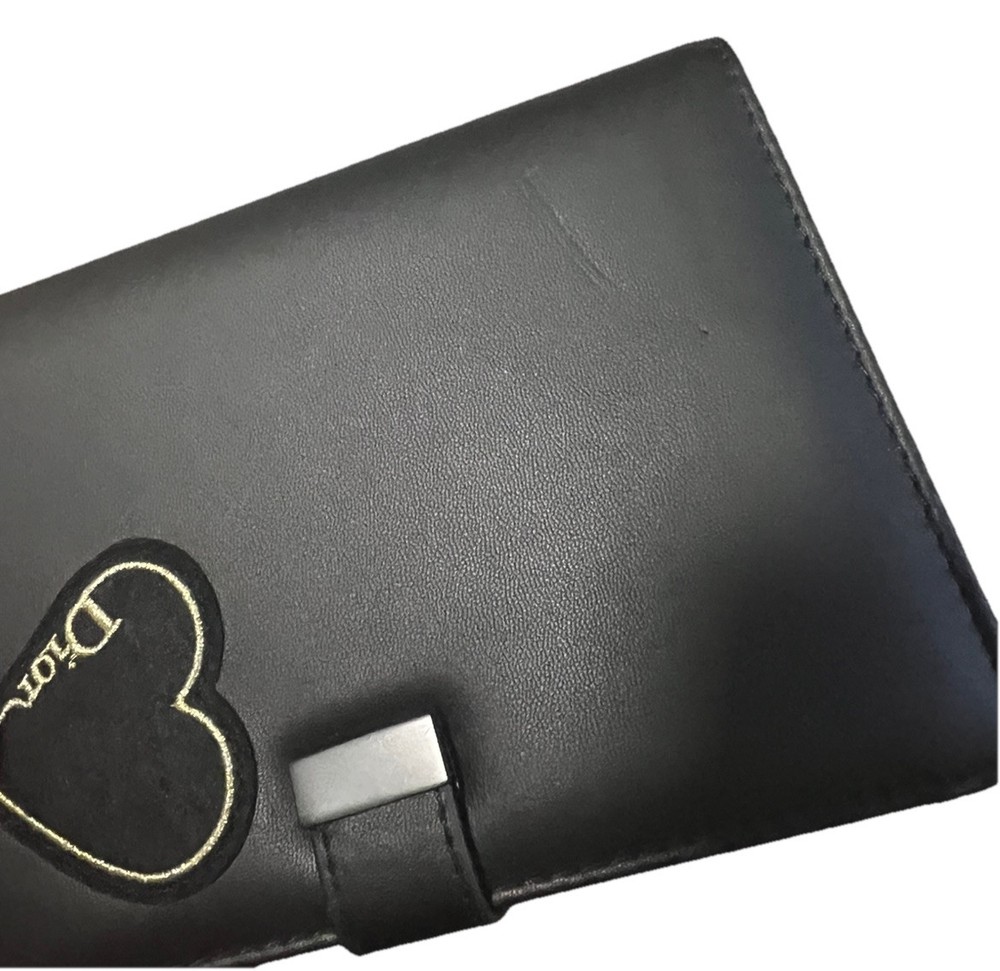 Christian Dior Notebook Notepad Heart BLACK -New-