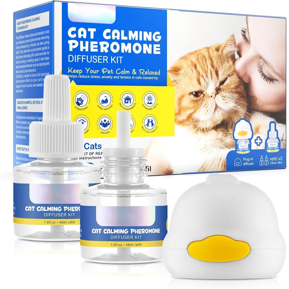 Cat Diffuser for Cat Anxiety Relief, Cat Pheromones Calmi