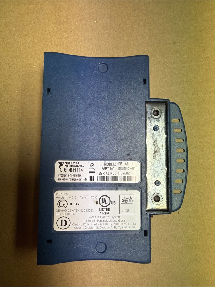 National Instruments Compact FieldPoint cFP-CB-1. Connector Block.