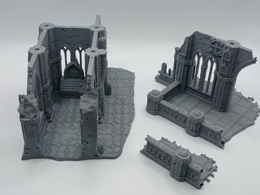 Gothic Sector 75 Modular Sci-Fi Ruins Building # 44 (32mm Scale) [PTO]