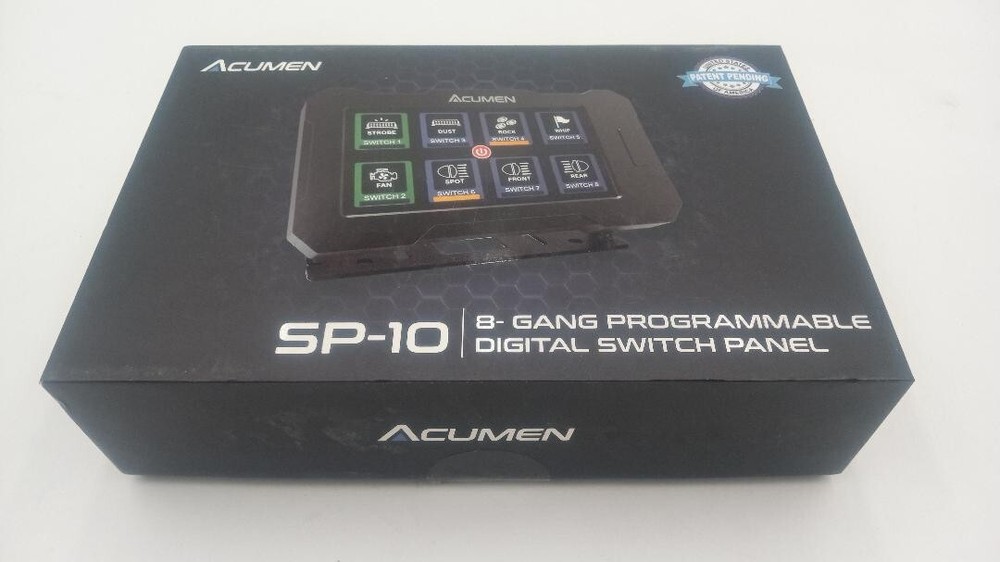 Acumen sp-10 8-gang programmable  digital switch panel