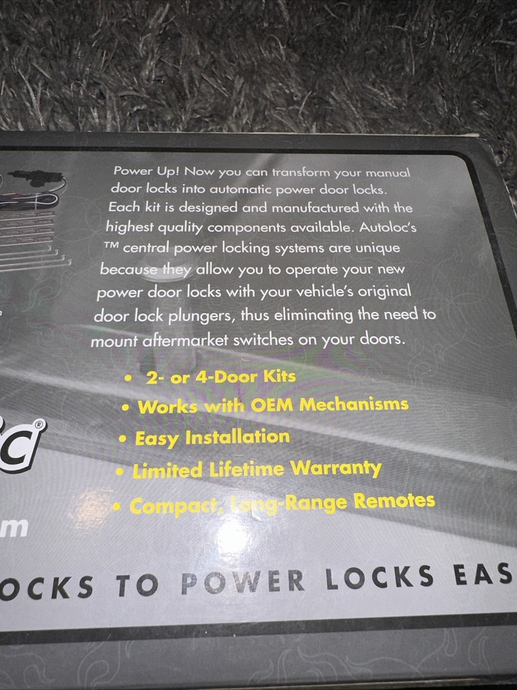 4 Door Remote Keyless Entry System w/ Central Locking Power Lock Actuators Kit