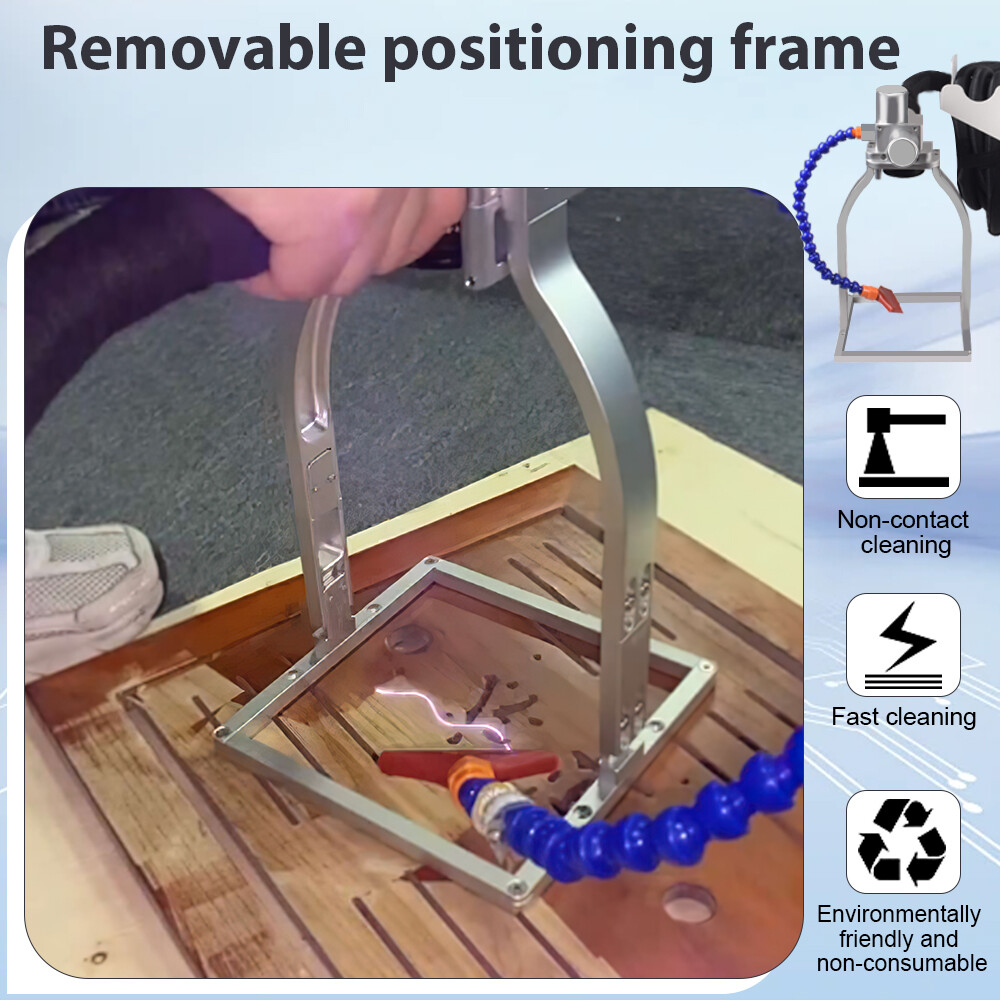 200W JPT Pulsed Laser Cleaning Machine Metal Wood Cleaning Rust Paint Remover US