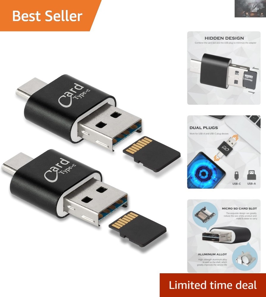 Effortless File Transfer with 2 Pack Micro SD Card Reader for Any Device