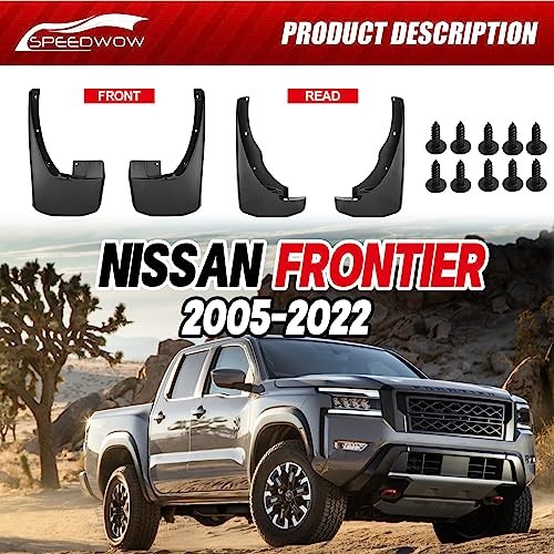 2005-2022 Frontier Mud Flaps Splash Guards Tire Protector Frontier 2005-2015
