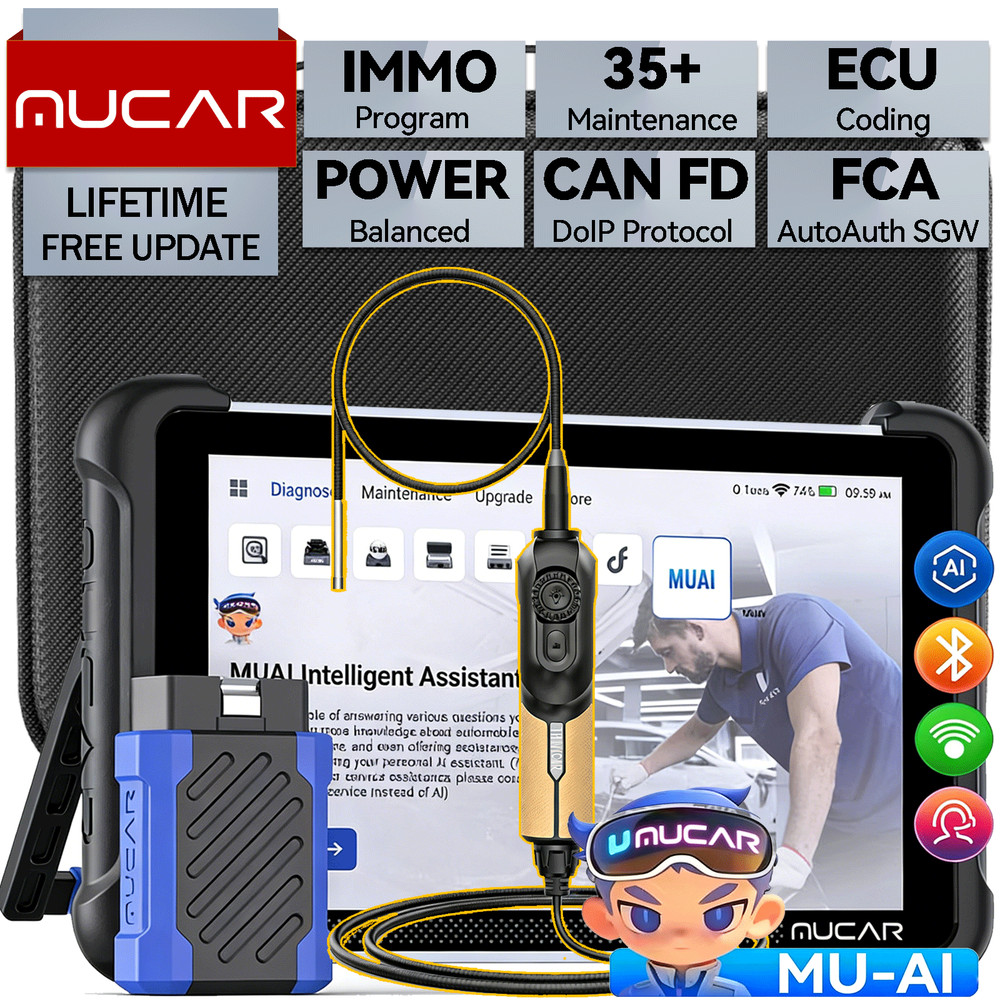MUCAR 892BT ECU Coding Scanner Auto Diagnostic Tool Active Test Car Key Program