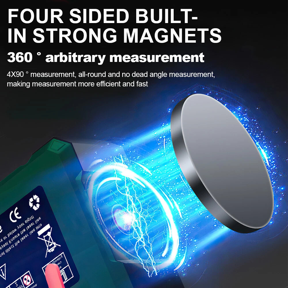 Digital Angle Finder with Electronic Laser 4-Side Magnetic Protractor Angle Gaug