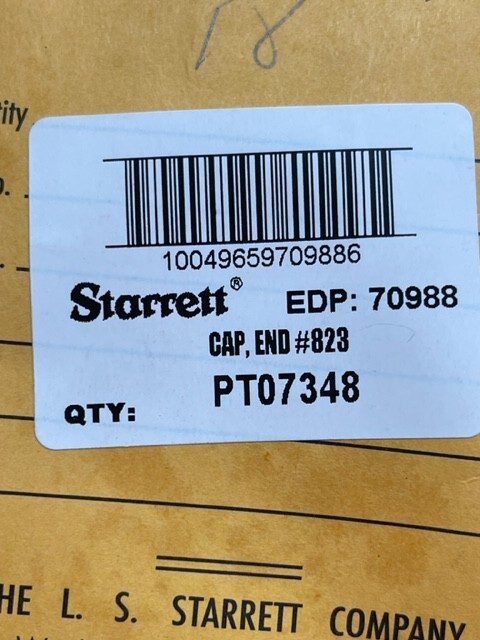 Starrett PT07348 End Cap ONLY for 823 Inside Micrometer Head